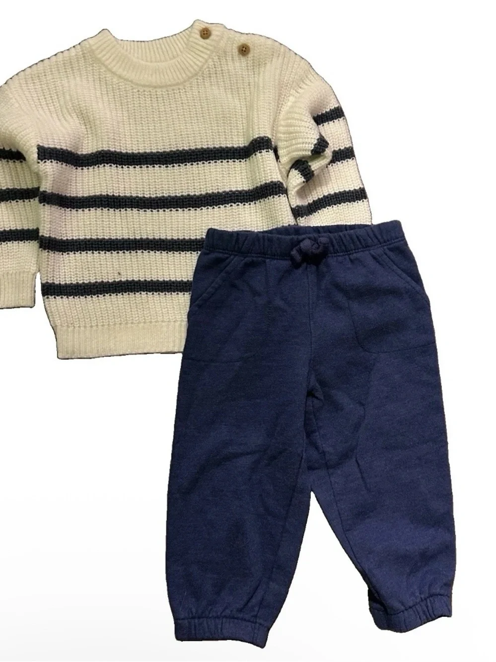 Baby Girl Fall Winter Clothing Sweater Pants Pumpkin Size 9-12 Months Adidas